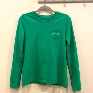 Kelly Green Long Sleeve Vineyard Vines Tee